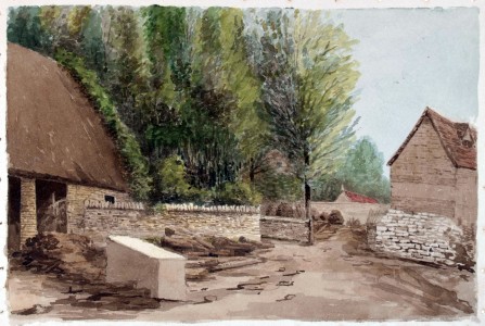 Near Dove House, Walled Garden in the distance